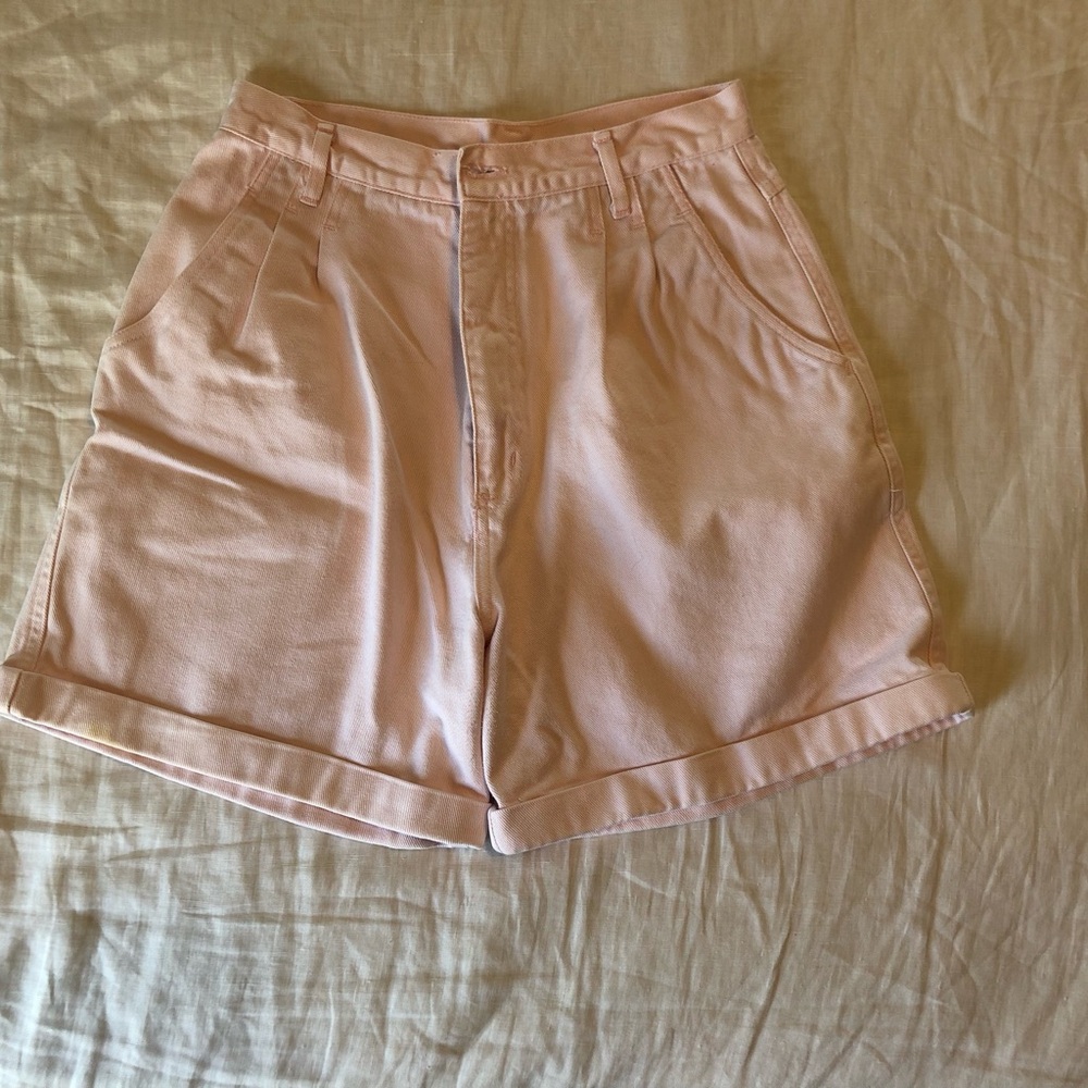 Bill Blass Light Pink High Waist Women's Shorts